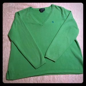 Lauren Ralph Lauren V-neck sweater. Size 2X